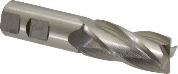 Hertel - 23mm, 1-7/8" LOC, 7/8" Shank Diam, 4-1/8" OAL, 4 Flute, Cobalt Square End Mill - Single End, Uncoated, 30° Helix, Centercutting, Right Hand Cut - Americas Industrial Supply