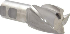 Hertel - 45mm, 2" LOC, 1-1/4" Shank Diam, 4-1/2" OAL, 4 Flute, Cobalt Square End Mill - Single End, Uncoated, 30° Helix, Centercutting, Right Hand Cut - Americas Industrial Supply