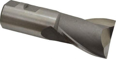 Hertel - 40mm, 2" LOC, 1-1/4" Shank Diam, 4-1/2" OAL, 2 Flute, Cobalt Square End Mill - Single End, Uncoated, Centercutting, Right Hand Cut - Americas Industrial Supply
