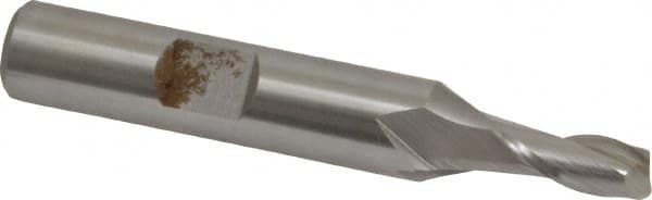 Hertel - 5.5mm, 1/2" LOC, 3/8" Shank Diam, 2-3/8" OAL, 2 Flute, Cobalt Square End Mill - Single End, Uncoated, Centercutting, Right Hand Cut - Americas Industrial Supply