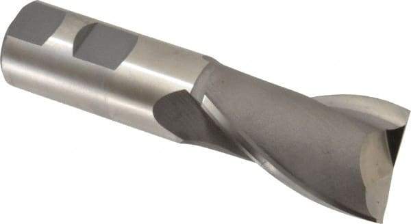 Hertel - 32mm, 2" LOC, 1" Shank Diam, 4-1/2" OAL, 2 Flute, Cobalt Square End Mill - Single End, Uncoated, Centercutting, Right Hand Cut - Americas Industrial Supply