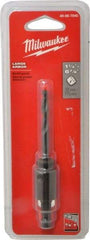 Milwaukee Tool - 1-1/4 to 6" Tool Diam Compatibility, Straight Shank, Steel Integral Pilot Drill, Hole Cutting Tool Arbor - 3/8" Min Chuck, Threaded Shank Attachment, For Hole Saws - Americas Industrial Supply