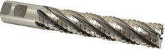 Hertel - 1-1/4" Diam, 6" LOC, 6 Flute Cobalt Roughing & Finishing Square End Mill - Uncoated, 8-1/2" OAL, 1-1/4" Shank Diam, Straight Shank, Non-Centercutting - Americas Industrial Supply