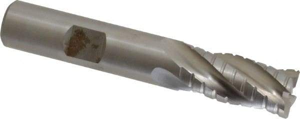 Hertel - 1/2" Diam, 1" LOC, 4 Flute Cobalt Roughing & Finishing Square End Mill - Uncoated, 3" OAL, 1/2" Shank Diam, Straight Shank, Non-Centercutting - Americas Industrial Supply