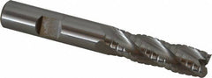 Hertel - 1/2" Diam, 1-5/8" LOC, 4 Flute Cobalt Roughing & Finishing Square End Mill - Uncoated, 3-5/8" OAL, 1/2" Shank Diam, Straight Shank, Non-Centercutting - Americas Industrial Supply