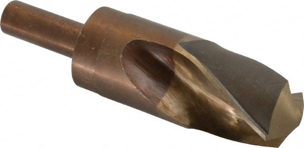 Hertel - 1-3/4" Drill, 135° Point, Cobalt Silver Deming & Reduced Shank Drill Bit - Americas Industrial Supply
