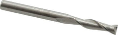 Hertel - 1/8", 1/2" LOC, 1/8" Shank Diam, 1-1/2" OAL, 2 Flute, Solid Carbide Square End Mill - Single End, Uncoated, 30° Helix, Centercutting, Right Hand Cut - Americas Industrial Supply
