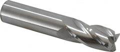 Hertel - 3/4", 1-1/2" LOC, 3/4" Shank Diam, 4" OAL, 4 Flute, Solid Carbide Square End Mill - Single End, Uncoated, 30° Helix, Centercutting, Right Hand Cut - Americas Industrial Supply