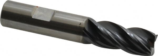 OSG - 5/8", 4 Flute, Single End, Solid Carbide, 0.03" Corner Radius End Mill - 3-1/2" OAL, Right Hand Flute, 1-1/4" LOC, Right Hand Cut - Americas Industrial Supply