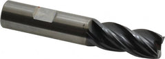 OSG - 5/8", 4 Flute, Single End, Solid Carbide, 0.03" Corner Radius End Mill - 3-1/2" OAL, Right Hand Flute, 1-1/4" LOC, Right Hand Cut - Americas Industrial Supply