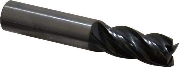 OSG - 5/8", 1-1/4" LOC, 5/8" Shank Diam, 3-1/2" OAL, 4 Flute, Solid Carbide Square End Mill - Single End, TiAlN Finish, Spiral Flute, Variable° Helix, Right Hand Cut, Right Hand Flute, Series VG441 - Americas Industrial Supply