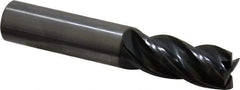 OSG - 5/8", 1-1/4" LOC, 5/8" Shank Diam, 3-1/2" OAL, 4 Flute, Solid Carbide Square End Mill - Single End, TiAlN Finish, Spiral Flute, Variable° Helix, Right Hand Cut, Right Hand Flute, Series VG441 - Americas Industrial Supply
