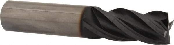 OSG - 3/4", 1-1/2" LOC, 3/4" Shank Diam, 4" OAL, 4 Flute, Solid Carbide Square End Mill - Single End, TiAlN Finish, Spiral Flute, Variable° Helix, Right Hand Cut, Right Hand Flute, Series VG441 - Americas Industrial Supply