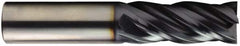 OSG - 5/8", 1-1/4" LOC, 5/8" Shank Diam, 3-1/2" OAL, 4 Flute, Solid Carbide Square End Mill - Single End, TiAlN Finish, Spiral Flute, 35° Helix, Centercutting, Right Hand Cut, Right Hand Flute, Series HP441 - Americas Industrial Supply