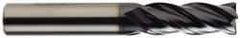 OSG - 5/8", 4 Flute, Single End, Solid Carbide, 0.06" Corner Radius End Mill - 3-1/2" OAL, 35° Helix, Right Hand Flute, 1-1/4" LOC, Right Hand Cut - Americas Industrial Supply