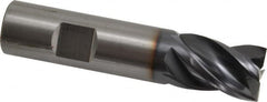 OSG - 3/4", 7/8" LOC, 3/4" Shank Diam, 3-1/2" OAL, 4 Flute, Solid Carbide Square End Mill - Single End, TiAlN Finish, Spiral Flute, 35° Helix, Right Hand Cut, Right Hand Flute, Series VG441 - Americas Industrial Supply