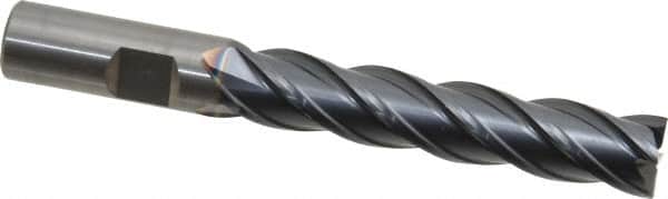 OSG - 1/2", 2-1/2" LOC, 1/2" Shank Diam, 4" OAL, 4 Flute, Solid Carbide Square End Mill - Single End, TiAlN Finish, Spiral Flute, 35° Helix, Right Hand Cut, Right Hand Flute, Series VG441 - Americas Industrial Supply