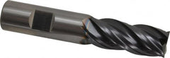 OSG - 3/4", 1-5/8" LOC, 3/4" Shank Diam, 4" OAL, 4 Flute, Solid Carbide Square End Mill - Single End, TiAlN Finish, Spiral Flute, 35° Helix, Right Hand Cut, Right Hand Flute, Series VG441 - Americas Industrial Supply