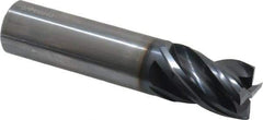 OSG - 3/4", 7/8" LOC, 3/4" Shank Diam, 3-1/2" OAL, 4 Flute, Solid Carbide Square End Mill - Single End, TiAlN Finish, Spiral Flute, Variable° Helix, Right Hand Cut, Right Hand Flute, Series VG441 - Americas Industrial Supply