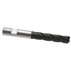 OSG - 3/4", 3" LOC, 3/4" Shank Diam, 6" OAL, 4 Flute, Solid Carbide Square End Mill - Single End, TiAlN Finish, Spiral Flute, 35° Helix, Right Hand Cut, Right Hand Flute, Series VG441 - Americas Industrial Supply