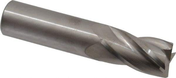 Hertel - 22mm, 38mm LOC, 22mm Shank Diam, 102mm OAL, 4 Flute, Solid Carbide Square End Mill - Single End, Uncoated, 30° Helix, Centercutting, Right Hand Cut - Americas Industrial Supply