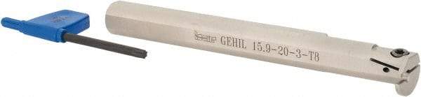 Iscar - GEHI, Left Hand, 0.315" Max Depth of Cut, 0.095 to 1/8" Groove Width, Indexable Grooving Tool Holder - GEMI.., GEPI.. Insert Compatibility, 5/8" Shank Width, 6" OAL, Through Coolant - Americas Industrial Supply
