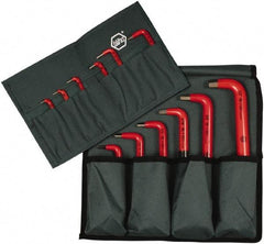 Wiha - 12 Piece Insulated L-Key Ball End Hex Key Set - Hex Range 1/16 to 1/2" - Americas Industrial Supply