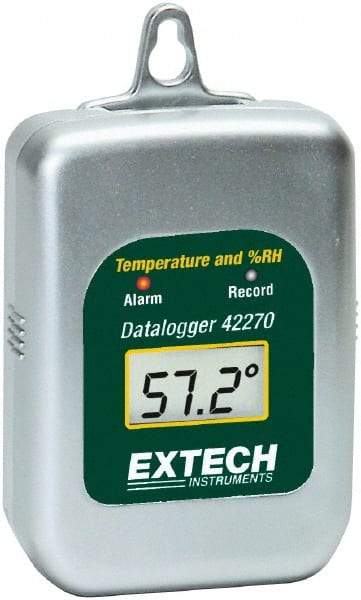 Extech - -40 to 185°F, 0 to 100% Humidity Range, Temp Recorder - Americas Industrial Supply