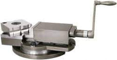 Gibraltar - 4" Jaw Width, 4" Jaw Opening Capacity, Horizontal Swivel Machine Vise - Manual Operation, 2,700 Lb Capacity, 1 Station, 13-1/2" Long x 4-1/2" High x 1-1/2" Deep, 1-1/2" Jaw Height, Cast Iron - Americas Industrial Supply