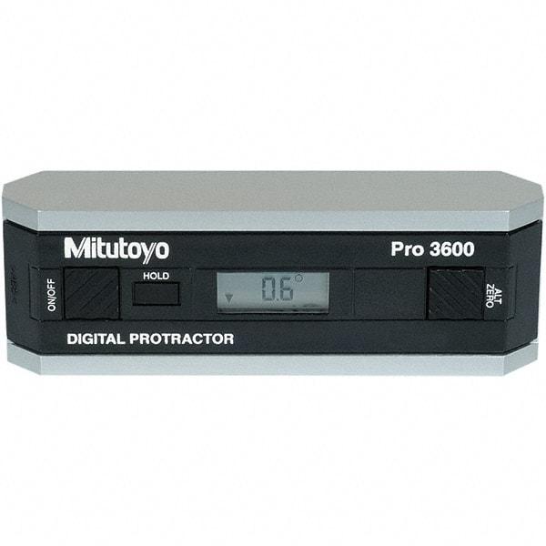 Mitutoyo - Digital & Dial Protractors Style: Digital Measuring Range (Degrees): 360.00 - Americas Industrial Supply
