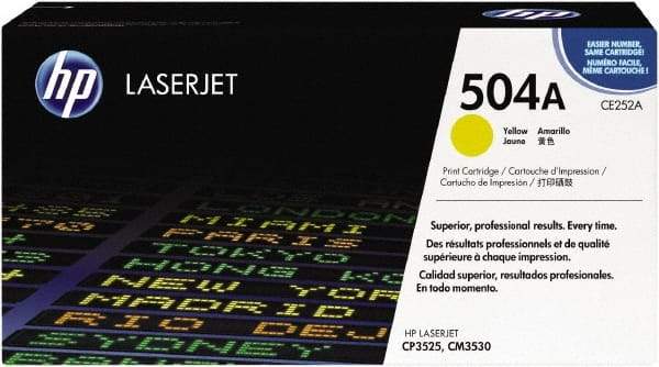 Hewlett-Packard - Yellow Toner Cartridge - Use with HP Color LaserJet CM3530 MFP, CP3525 - Americas Industrial Supply