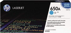 Hewlett-Packard - Cyan Toner Cartridge - Use with HP Color LaserJet Enterprise CP5525, M750 - Americas Industrial Supply