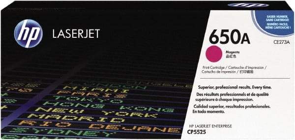 Hewlett-Packard - Magenta Toner Cartridge - Use with HP Color LaserJet Enterprise CP5525, M750 - Americas Industrial Supply