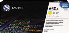 Hewlett-Packard - Yellow Toner Cartridge - Use with HP Color LaserJet Enterprise CP5525, M750 - Americas Industrial Supply