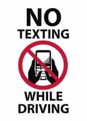 NMC - 14" Long, Pressure-Sensitive Vinyl Safety Sign - Use for Workplace/Safety - Americas Industrial Supply