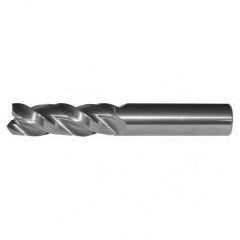 1/4x1/4x1/2x2-1/2 .060R 3FL Carbide End Mill-Round Shank-Uncoated - Americas Industrial Supply