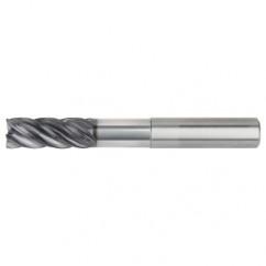 1/2x1/2x1-1/4x2-1/4x4 .030R 5FL Carbide End Mill-Round Shank-AlTiN - Americas Industrial Supply