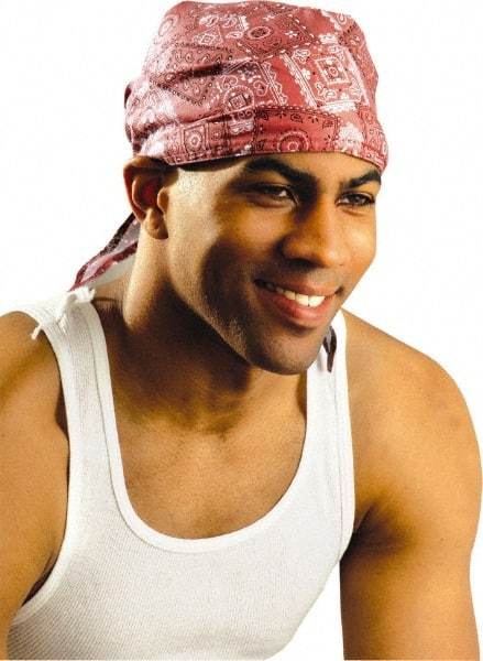 OccuNomix - Size Universal, Personal Cooling Tie Hat - Cotton with Cooling Crystals, Tie Closure - Americas Industrial Supply
