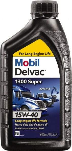 Mobil - 1 Quart Diesel Engine Oil - Grade 15W-40 - Americas Industrial Supply