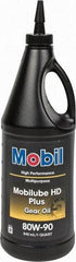 Mobil - 0.25 Gal Bottle, Gear Oil - 14.8 St Viscosity at 100°C, 141 St Viscosity at 40°C - Americas Industrial Supply