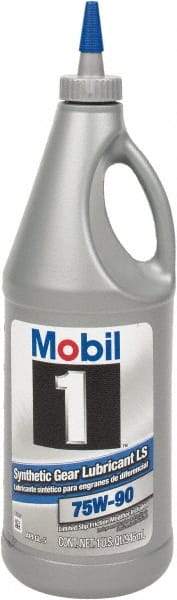 Mobil - 0.25 Gal Bottle, Synthetic Gear Oil - 120 St Viscosity at 40°C, 15.9 St Viscosity at 100°C - Americas Industrial Supply