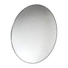 PRO-SAFE - Indoor Round Convex Safety, Traffic & Inspection Mirrors - Acrylic Lens, Laminated Hardboard Backing, 26" Diam x 2-1/2" High, 28' Max Covered Distance - Americas Industrial Supply