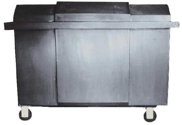 Bayhead Products - 1,000 Lb Load Capacity, Polyethylene Rolling Covered Container - 32" Wide x 48" Long x 30" High - Americas Industrial Supply