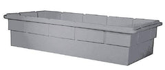 Bayhead Products - Gray Polyethylene Tote Container - Nesting, 48-1/2" Long x 23" Wide x 13-1/2" High - Americas Industrial Supply