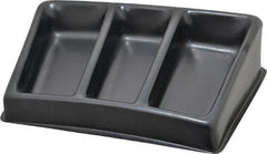 Bayhead Products - 12-1/2" Wide x 3" High x 8-1/2" Deep, Small Parts Assembly Tray - Plastic Frame, 3 Compartments, 6-1/2" Wide x 2-1/2" Deep Bin - Americas Industrial Supply