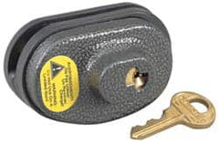 Master Lock - 2" Shackle Clearance, Keyed Different Padlock - 9/32" Shackle Diam, Steel & Zinc Body - Americas Industrial Supply