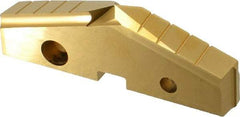 Allied Machine and Engineering - 3-1/2" Diam x 7/16" Thick, Seat Code 6, 144° Included Angle Spade Drill Insert - TiN Coated, High Speed Steel, Series GEN2 T-A - Americas Industrial Supply