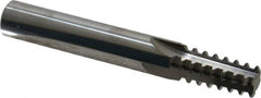 Scientific Cutting Tools - 1/2-14, 3/4-14 Thread, 1/2" Shank Diam, Bright Coating, Solid Carbide Straight Flute Thread Mill - 4 Flutes, 3-1/2" OAL, 1/2" Min Noml Diameter - Americas Industrial Supply