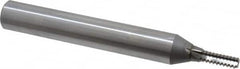 Scientific Cutting Tools - 7/16-24 Thread, 3/4" Shank Diam, Bright Coating, Solid Carbide Straight Flute Thread Mill - 4 Flutes, 6" OAL, 7/16" Min Noml Diameter - Americas Industrial Supply