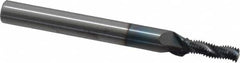 Scientific Cutting Tools - 1/4-36 UNS, 0.17" Cutting Diam, 3 Flute, Solid Carbide Helical Flute Thread Mill - Internal/External Thread, 0.511" LOC, 2-1/2" OAL, 1/4" Shank Diam - Americas Industrial Supply